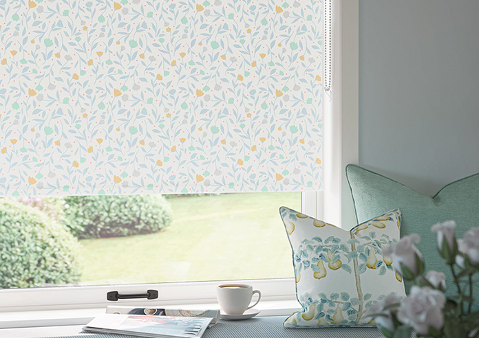 Spring Awakening, Powder Blue - Roller Blind - Image 5